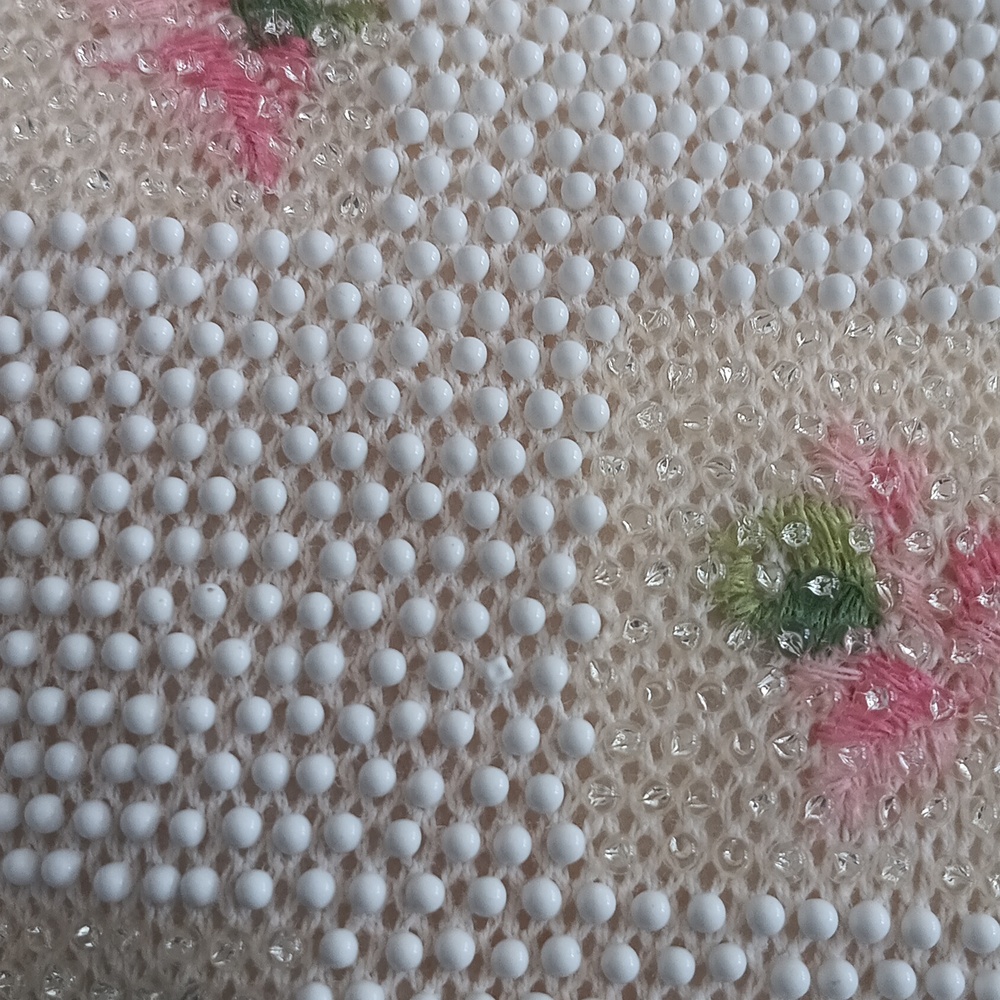 Vintage Lumured Beaded Floral Embroidered Evening Bag Cottagecore - Picture 6 of 10